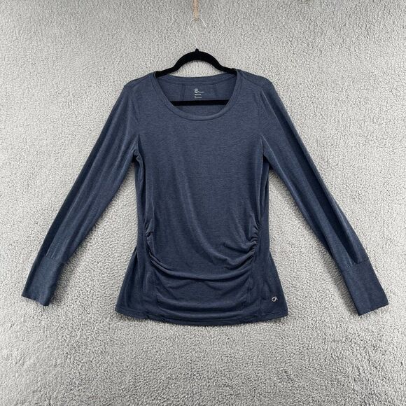 GapFit Maternity Long Sleeve Lightweight top womens size small blue thumbholes - Picture 1 of 11